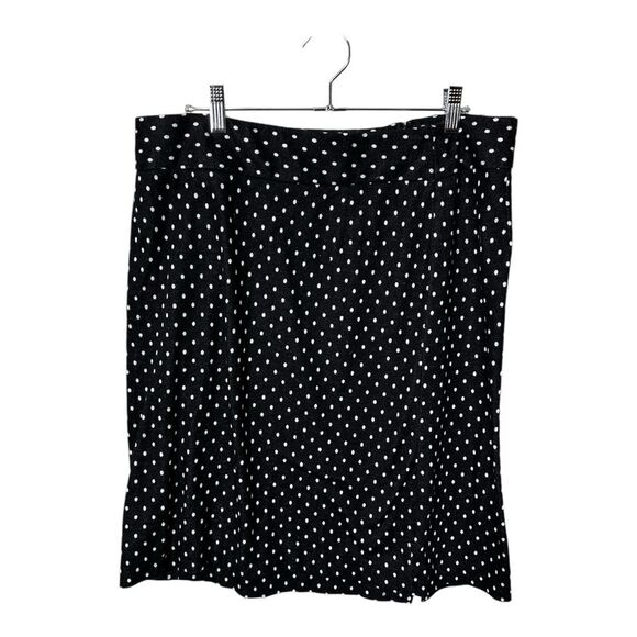 Lane Bryant Black & White Polka Dot Pencil Skirt  Plus Size 22 - Picture 4 of 6